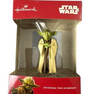 Hallmark Star Wars Yoda Christmas Tree Ornament Collectible Disney